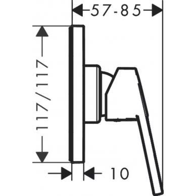 Смеситель для душа Hansgrohe Logis Loop (71612000) хром 1