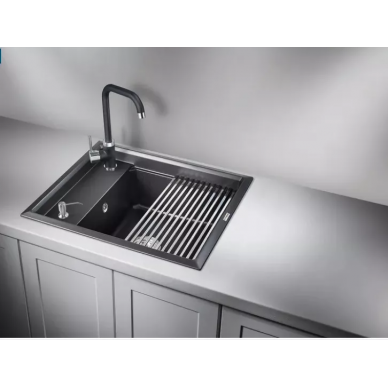 Мойка кухонная Granula Kitchen Space (6004, ЧЁРНЫЙ) 3