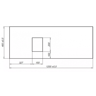 Столешница под раковину Allen Brau Infinity 120 L (1.21015.GR-S) graphite structure 3