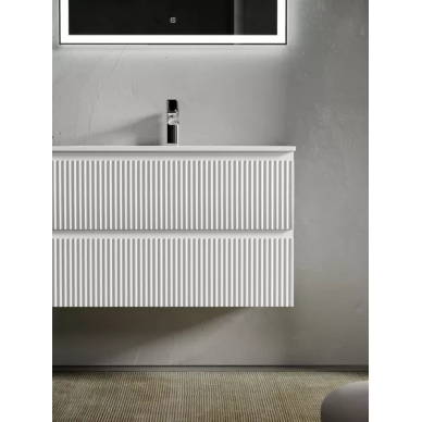 Тумба для ванной Sancos Snob R (SNR100RW) (99.5 см) (под раковину с правой чашей) Bianco 7