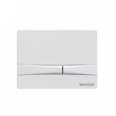 Инсталляция Berges Novum 525 + Floe Rimless + кнопка F1 (белая) в комплекте с унитазом (белый), безободковый, с сидением микролифт 6
