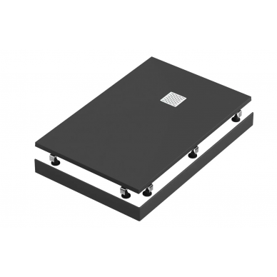 Экран для поддона Good Door (ЭЛ00177) ABS 140х70 см, чёрный 1