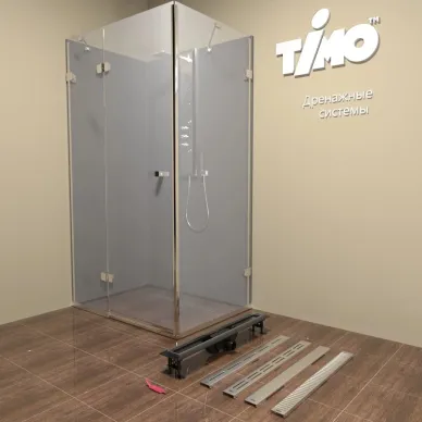 Душевой лоток Timo Super Plast (SP10800-DG10800) 800 с декоративной вставкой DG10 5