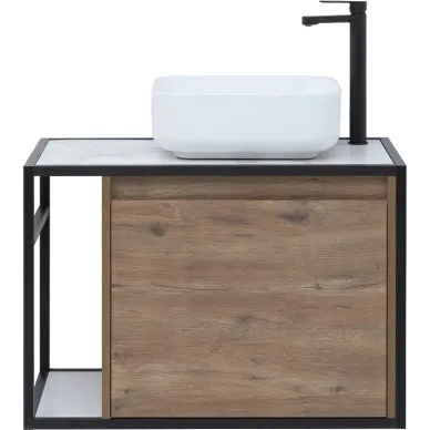 Тумба для ванной Aquanet Nova Lite Loft 261657 правая, 75 см, дуб рустикальный 5
