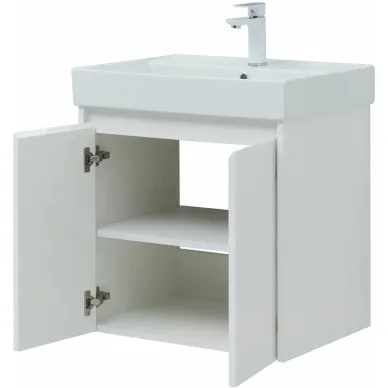 Тумба для ванной Aquanet Nova Lite 298847 60 см, белая глянцевая 8