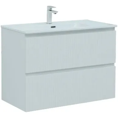 Тумба для ванной Aquanet Джейн 313287 90 см, белая матовая 5