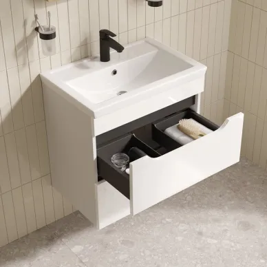 Тумба для ванной с раковиной Iddis Ray RAY60W0i95K 60 см, белая 5