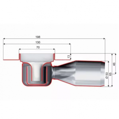Душевой лоток ACO Showerdrain C 9010.88.30 (408765) 800 мм (сифон 65 мм) 8