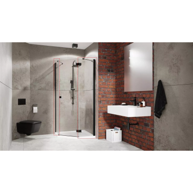 Боковые стенки Radaway Essenza New Black (385049-54-01) (80x80 см) 0