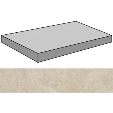 Evolution Beige Lappato Gradone Ang 29.75x59.55 0