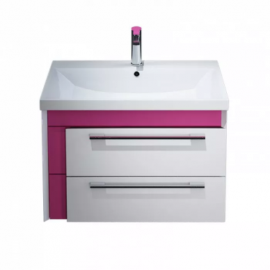 Тумба для ванной Iddis Color Plus (70 см) (COL70P0i95K) белая/розовая 5
