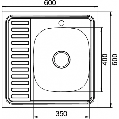 Мойка кухонная Mixline ML (528019) крыло слева 1
