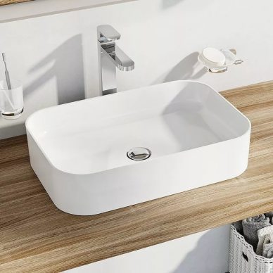 Раковина накладная Ravak Ceramic R Slim 55 (XJX01155002) белая 5