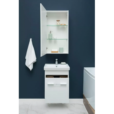 Зеркальный шкаф Aquanet Августа 58 L (00210008) белый 4