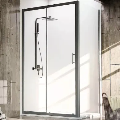 Душевой уголок Veconi Rovigo RV072B (RV072B-11080-01-C4) 100x80 см, профиль черный/стекло прозрачное 5