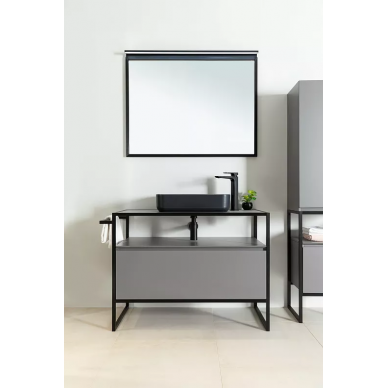 Зеркало Allen Brau Priority 100 (1.31017.BB) с подсветкой, черный браш 8