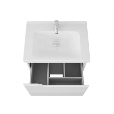 Тумба для ванной OWL 1975 Hella (OW24.01.00) (62 см) белый лак 6
