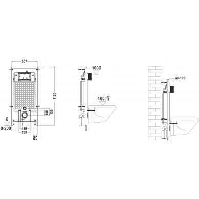 Инсталляция Welt Wasser MARBERG 507 + KEHLBACH 004 GL-WT + MAR 507 SE GL-WT в комплекте с унитазом, безободковый, с сидением микролифт 5