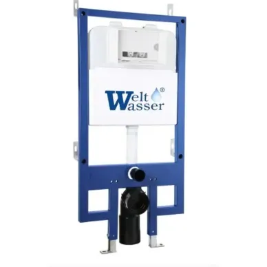 Инсталляция Welt Wasser Bamberg 545 + MERZBACH 041 XL GL-WT + Bamberg WT в комплекте с унитазом, безободковый, с сидением микролифт 1