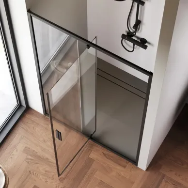 Душевая дверь Am.Pm Gem W90G-120-1P-BT 120х195 см, стекло прозрачное/профиль черный матовый 5