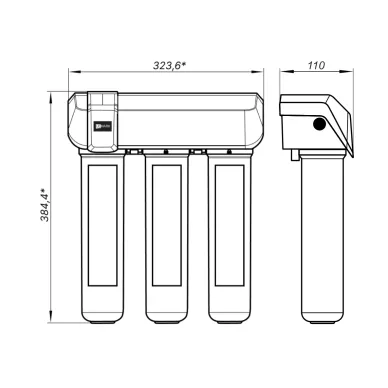 Смеситель для кухни Lemark Comfort LM3075C086 + Фильтр для очистки жесткой воды OPTIMA, защита от накипи 5