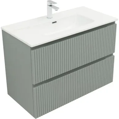 Тумба для ванной Aquanet Джейн 313319 90 см, мисти грин 8