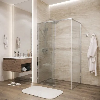Душевой уголок Grossman Galaxy 140х80х195 см, стекло прозрачное/профиль хром 6