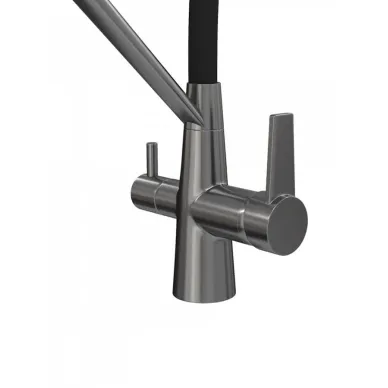 Смеситель для кухни Teymi Solli T10271 оружейная сталь/чёрный 13