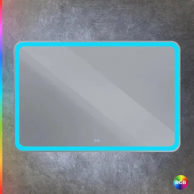 Зеркало Cezares Multicolore CZR-SPC-MC-1200-800-RGB-TCH 120x80 см, с подсветкой RGB и сенсорным выключателем, с памятью 1