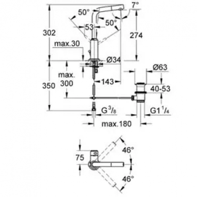 Смеситель для раковины Grohe Atrio (32129001) 1