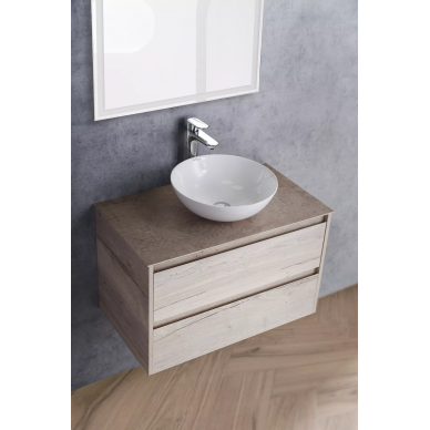 Комплект мебели для ванной Belbagno SET-KRAFT 80 (SET-KRAFT-800-RGB-CDEC-BB344-LOY) Rovere Galifax Bianco 4