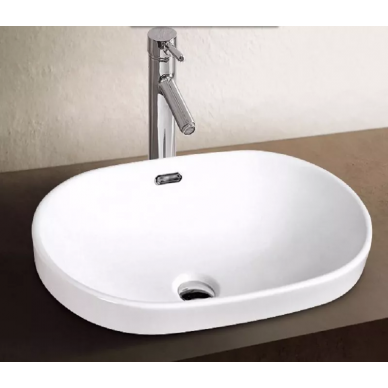 Раковина встраиваемая CeramaLux N (5006С) (60*39*17 см) белый 5