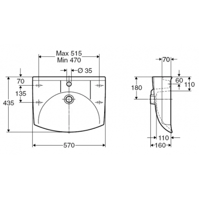 Раковина Ifo Sign Art (D73220) (57 см) 1