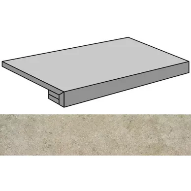 Limestone Millenium Gris Natural Gradone Rec-60 29.75x59.55 0