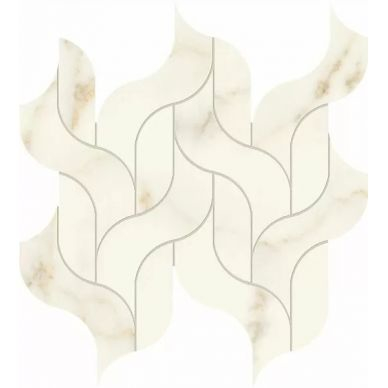 AF8R Marvel Calacatta Apuano Mosaico Waterfall Lappato 30,5x27,7 0