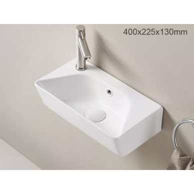 Раковина CeramaLux N (78578R) (40x22.5 см) правая 0