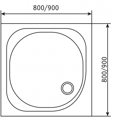 Поддон для душа RGW SMC-8080W (57350188-01) (80х80) 5