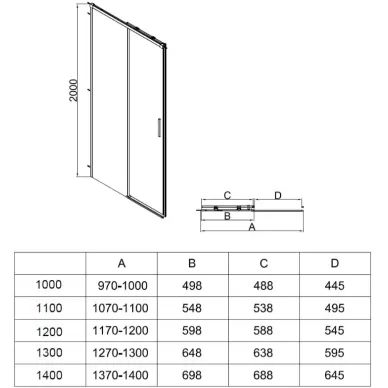 Душевой уголок Vincea Soft 2 VSR-3SO29010CL 100x90х200 см, профиль хром/стекло прозрачное 5