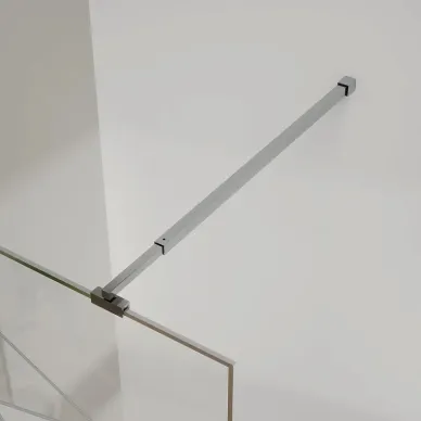 Душевая перегородка Azario Walk-In AZ-271-120-MB-CGP 120x195 см, профиль черный матовый/стекло прозрачное с рисунком 4