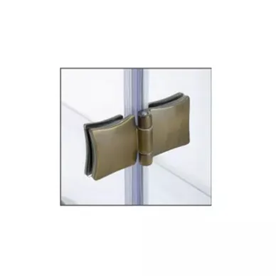 Душевая дверь Cezares Magic AH1 Royal Palace (120x100) (левый) прозрачное стекло с матовым узором (бронза) 1