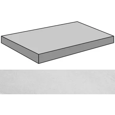 Materia White Lappato Gradone Rec Ang 44.63x89.46 0