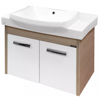 Тумба для ванной Comforty Киото-75 П (75x55x47 см), сосна лоредо 0