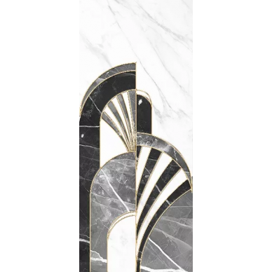 Noir white декор 25х60 0