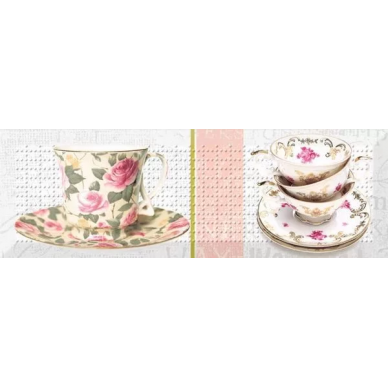 n009620 ak1013 Decor tea flowers 02 10x30 0