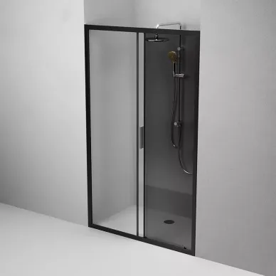Душевая дверь Am.Pm Gem Solo (W90G-150-1-195BG) 150х195 см, стекло прозрачное, тонированное/профиль черный матовый 6