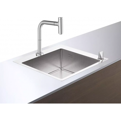 Мойка кухонная Hansgrohe C71-F450-06 (43201800) со смесителем 7