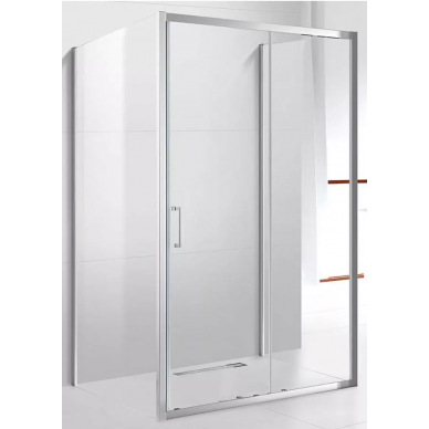 Душевой уголок Cezares Molveno (MOLVENO-AH-12-160/80-C-Cr-IV) 160x80 см, профиль хром/стекло прозрачное 0