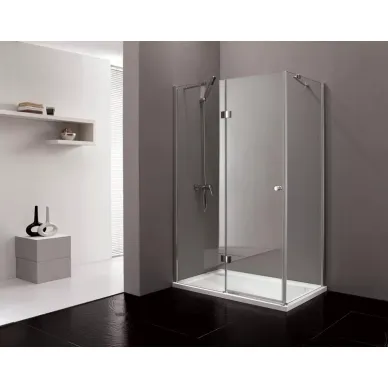 Душевой уголок Cezares Verona (VERONA-W-AH-1-100/80-P-Cr-L) профиль хром/стекло рифленое 2