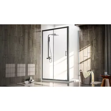 Душевой уголок Veconi Rovigo RV072B (RV072B-12070-01-C4) 120x70 см, профиль черный/стекло прозрачное 5