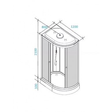 Душевая кабина Parly Effect (EF1231L) (120х80) левая 5